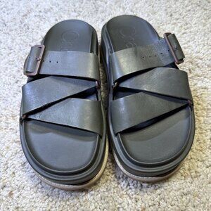 Chaco Townes Slide Sandal Olive Green Womens Size 7. Casual Outdoor. JCH109486.